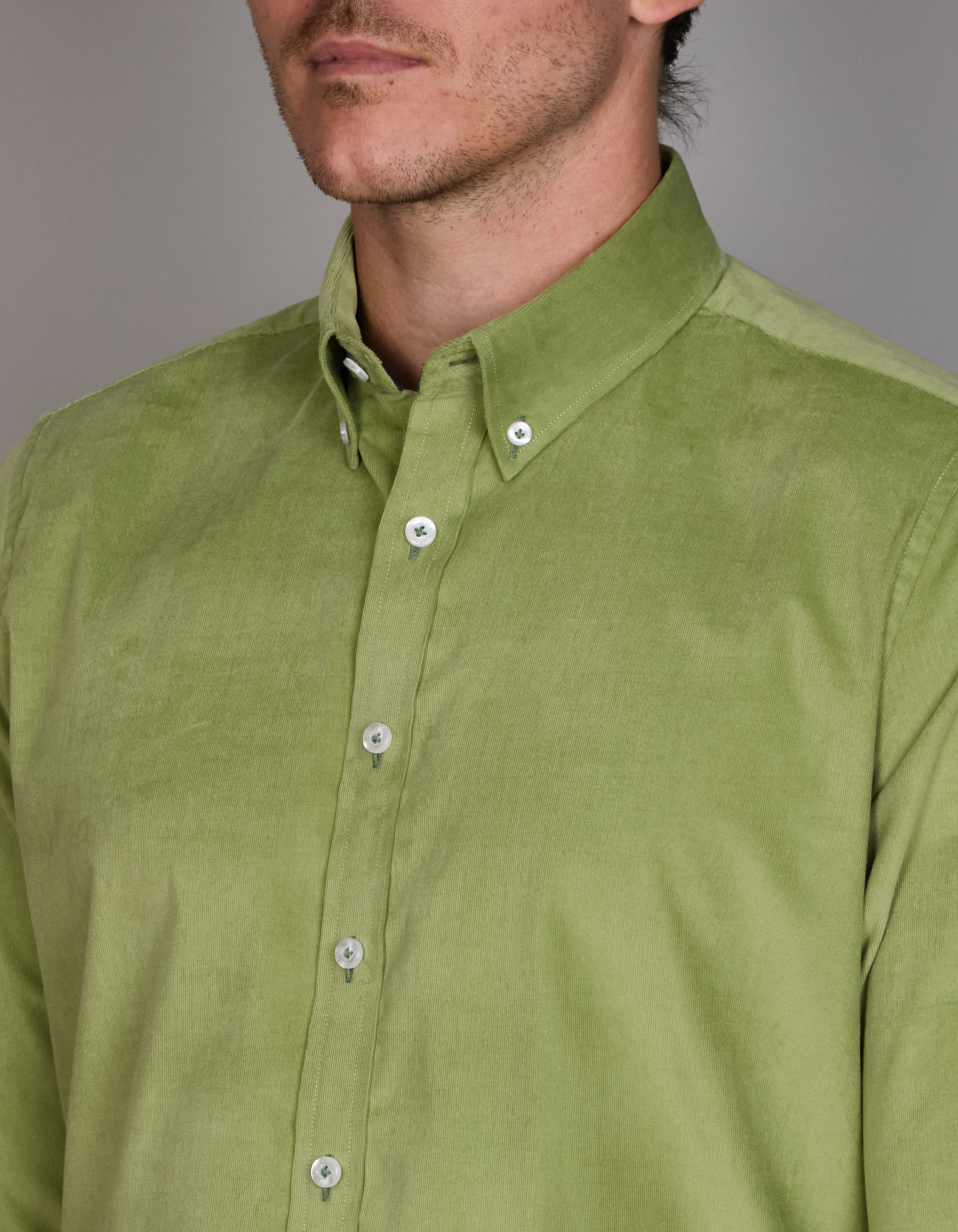 FINE STRETCH BABY CORD SLIM FIT SHIRT