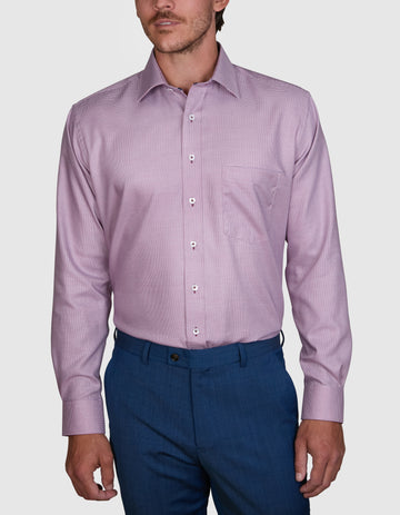 PIAGGI PUPPYTOOTH TWILL CLASSIC FIT SHIRT