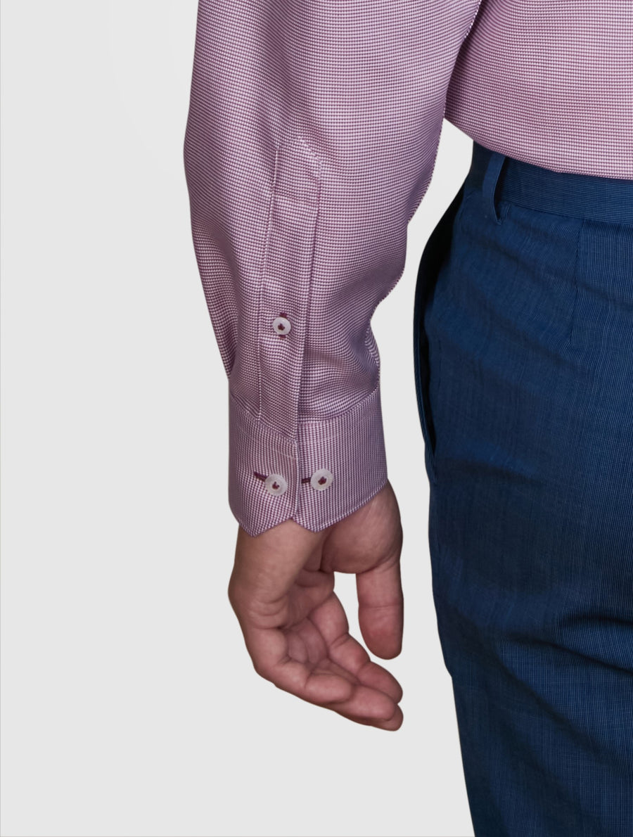 PIAGGI PUPPYTOOTH TWILL CLASSIC FIT SHIRT