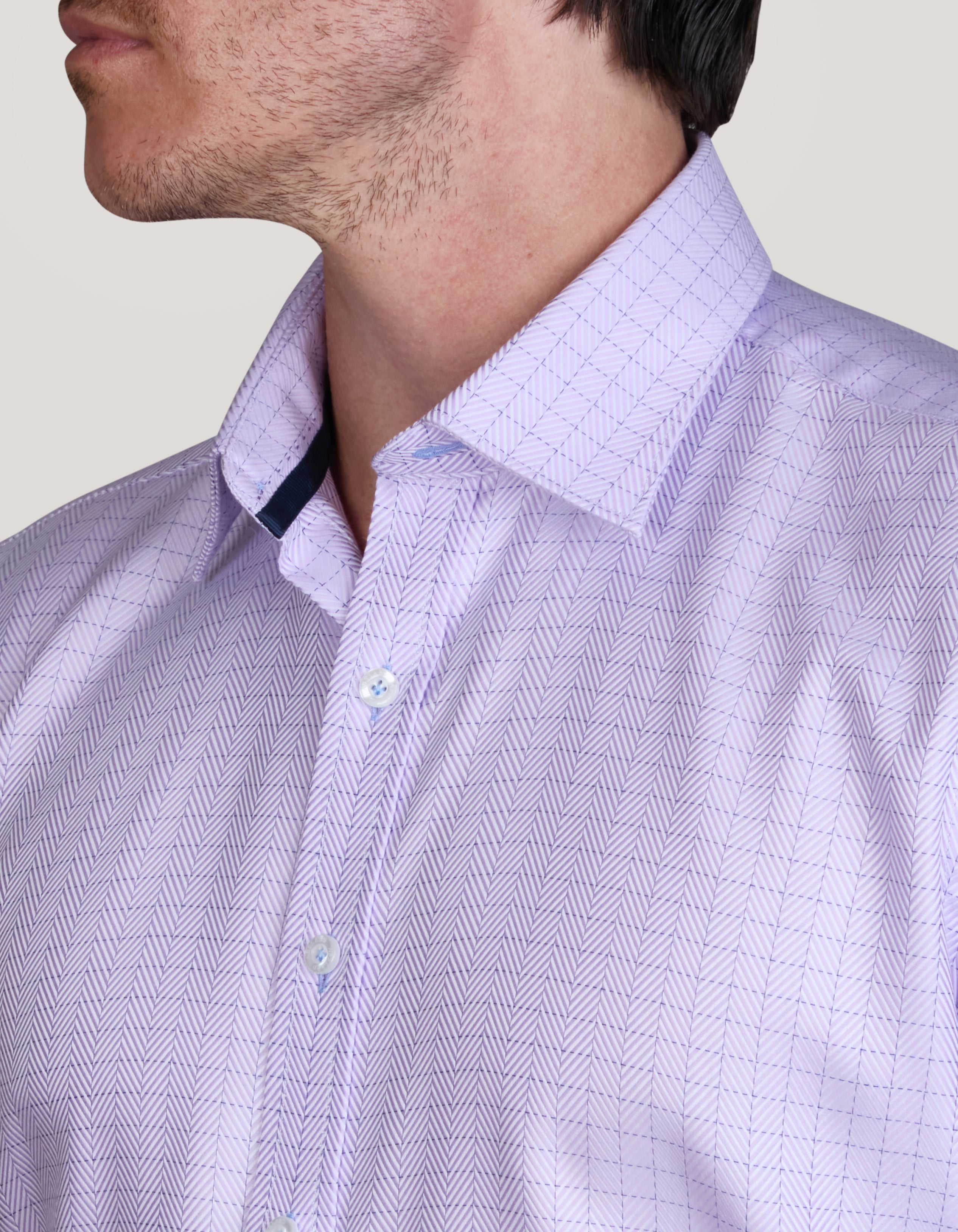 TONDI TWILL CHECK SLIM FIT SHIRT