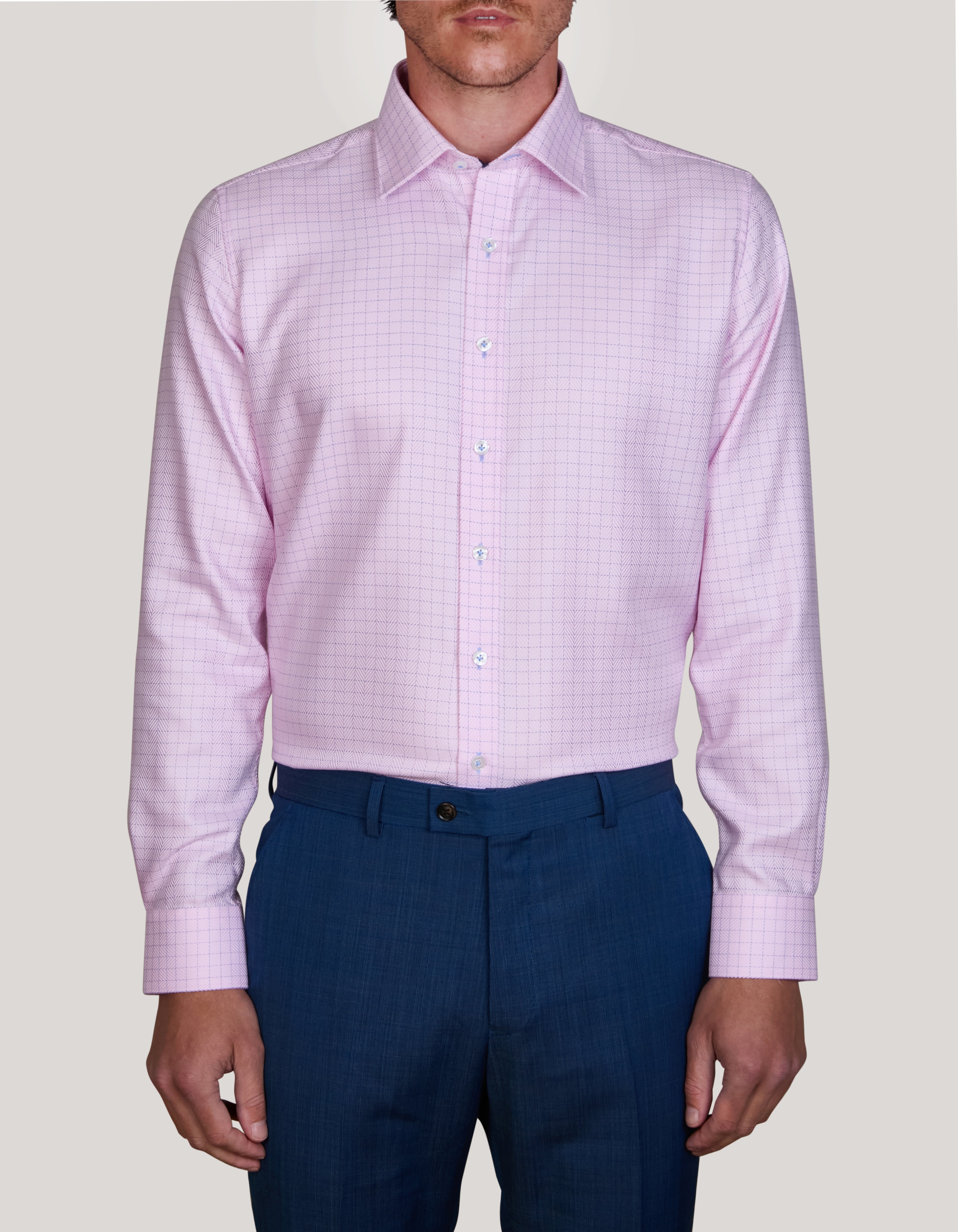 TONDI TWILL CHECK SLIM FIT SHIRT