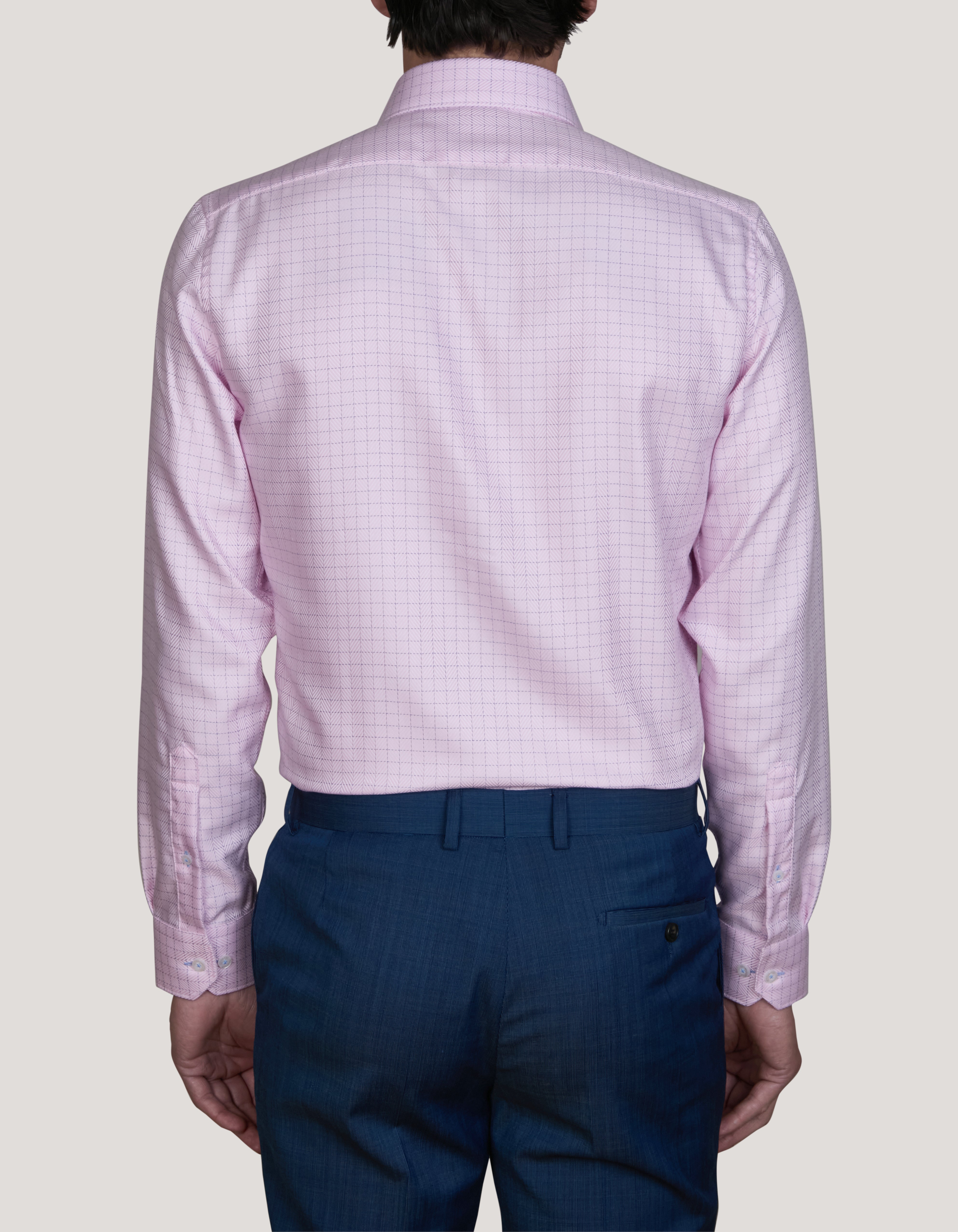 TONDI TWILL CHECK SLIM FIT SHIRT