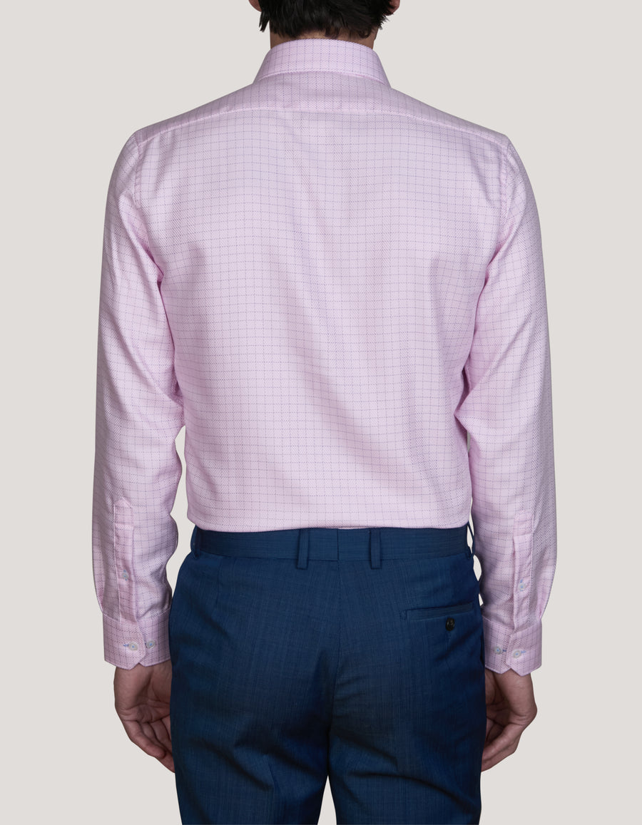 TONDI TWILL CHECK SLIM FIT SHIRT