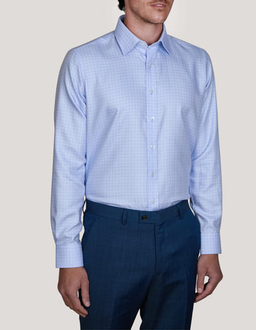 TONDI TWILL CHECK SLIM FIT SHIRT