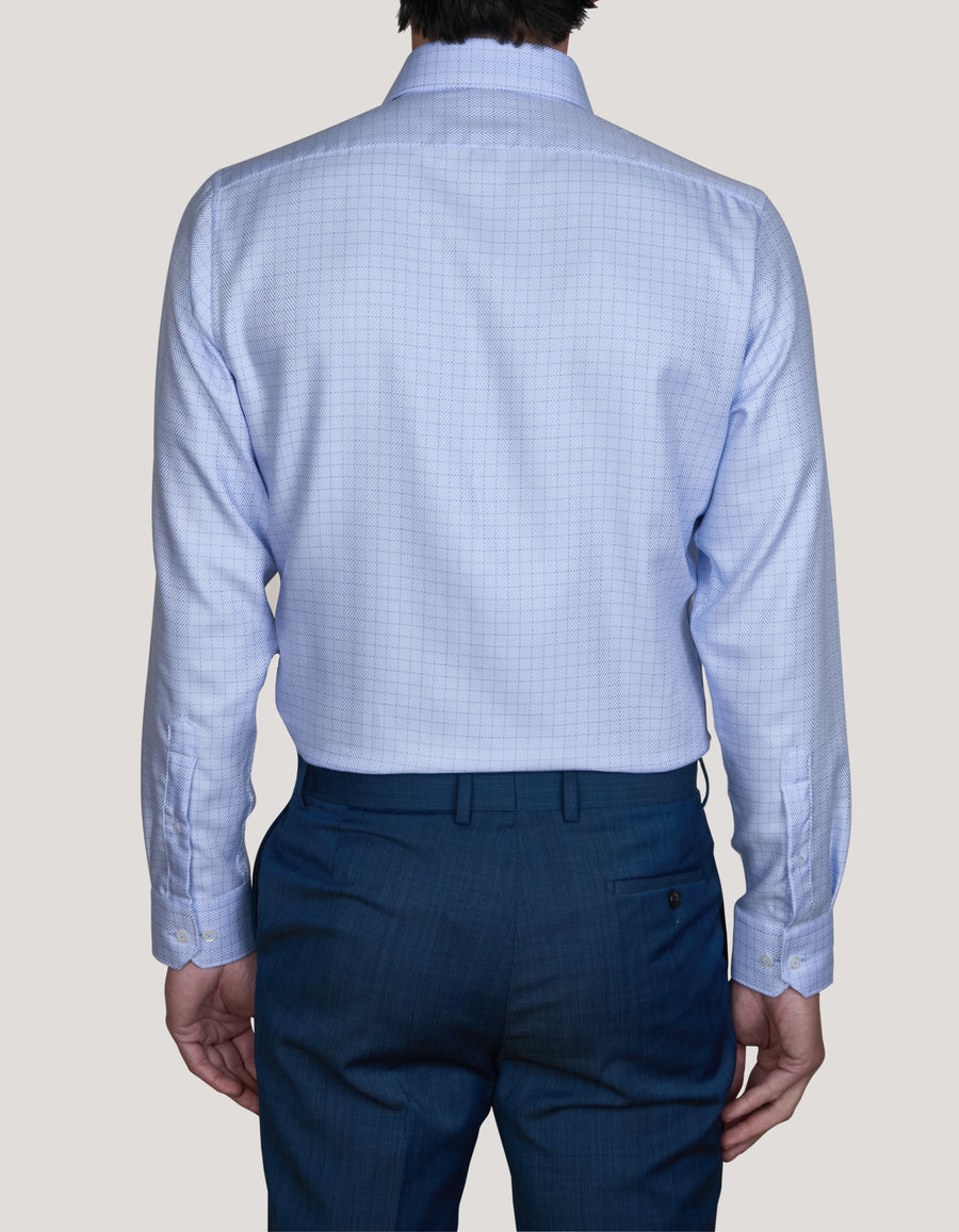 TONDI TWILL CHECK SLIM FIT SHIRT