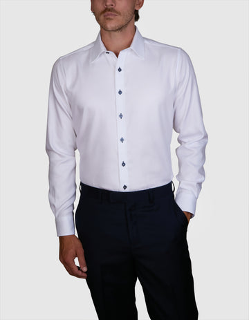 HALLSTADT HERRINGBONE SLIM FIT SHIRT