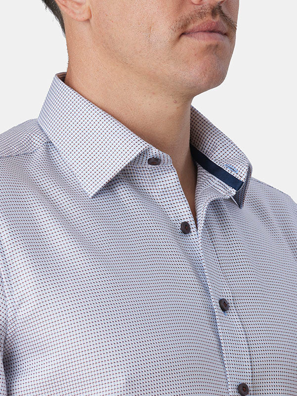 GRAND ZIG ZAG TWILL SLIM FIT SHIRT