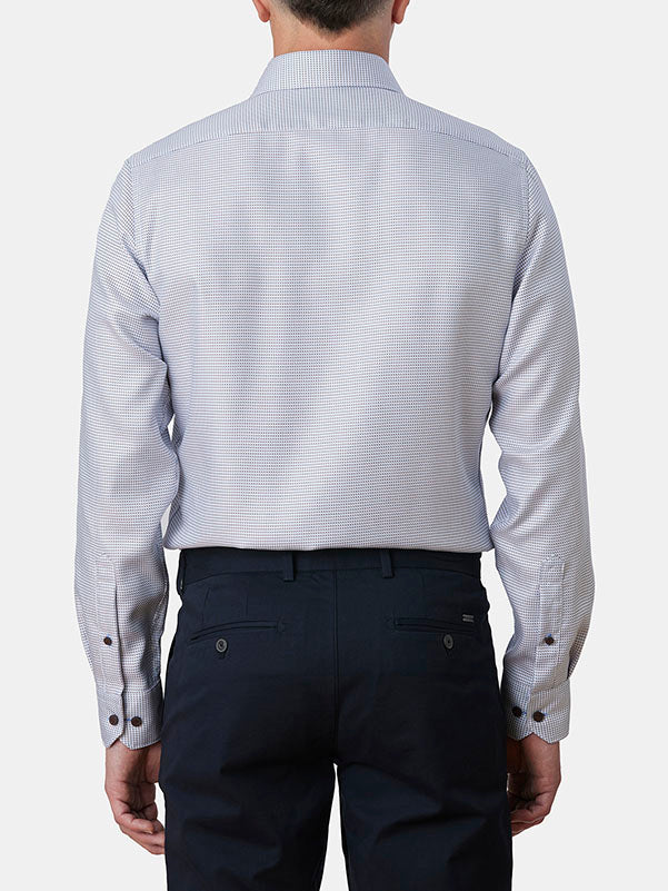 GRAND ZIG ZAG TWILL SLIM FIT SHIRT