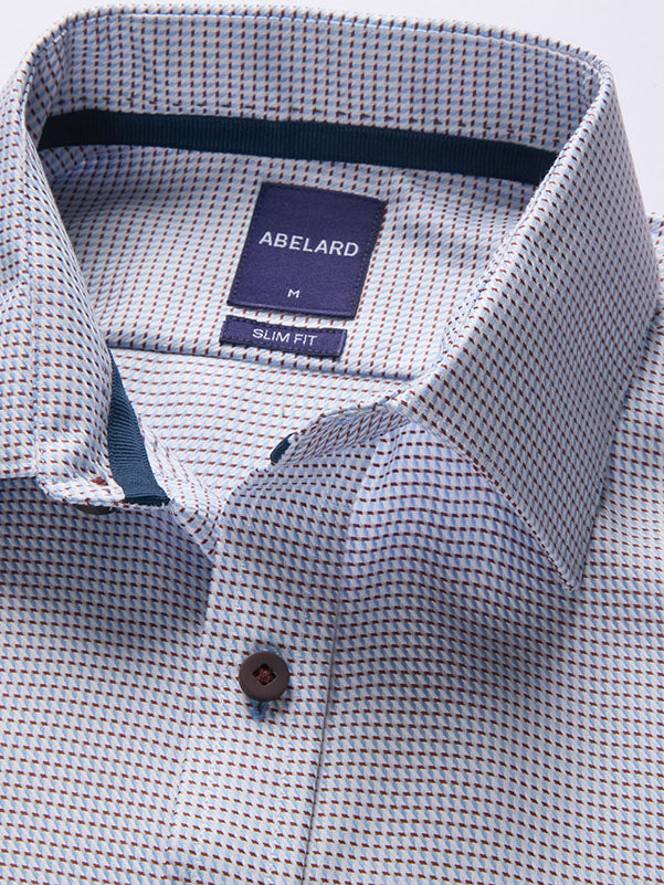 GRAND ZIG ZAG TWILL SLIM FIT SHIRT