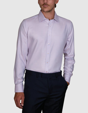 GRAND ZIG ZAG TWILL SLIM FIT SHIRT