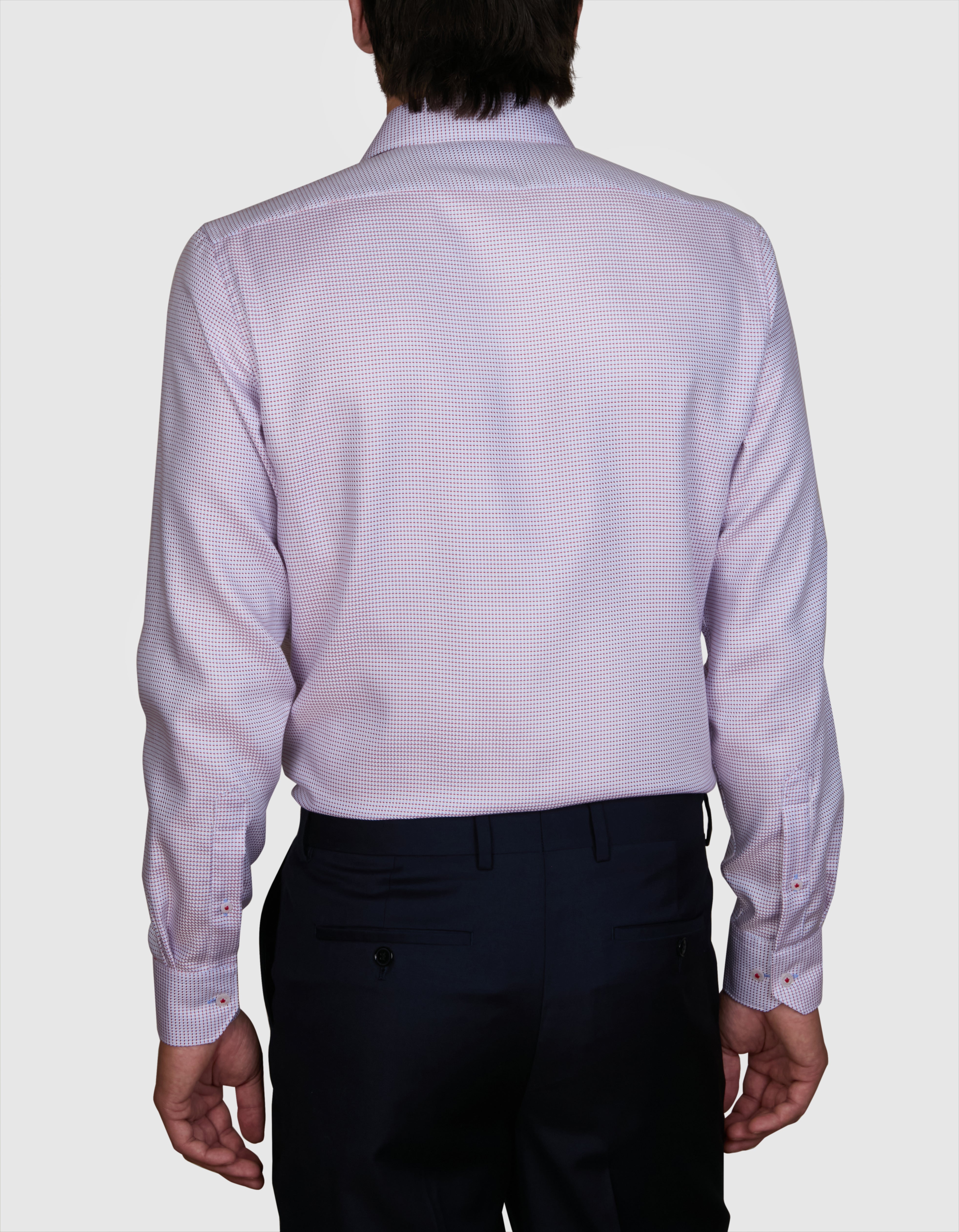 GRAND ZIG ZAG TWILL SLIM FIT SHIRT