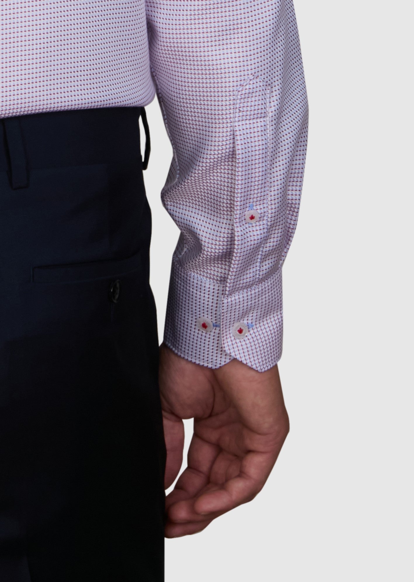 GRAND ZIG ZAG TWILL SLIM FIT SHIRT