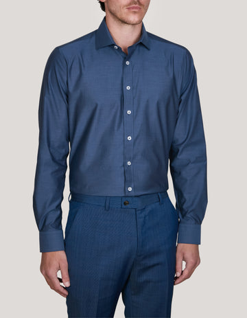 TRENTO 2 TONE TWILL SLIM FIT SHIRT