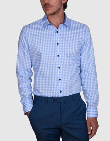 VINCENZA CHECK SLIM FIT SHIRT