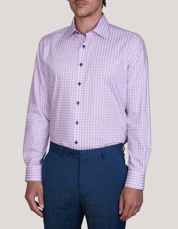 VINCENZA CHECK SLIM FIT SHIRT