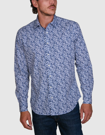 BRESCIA BUBBLE PRINT SLIM FIT SHIRT