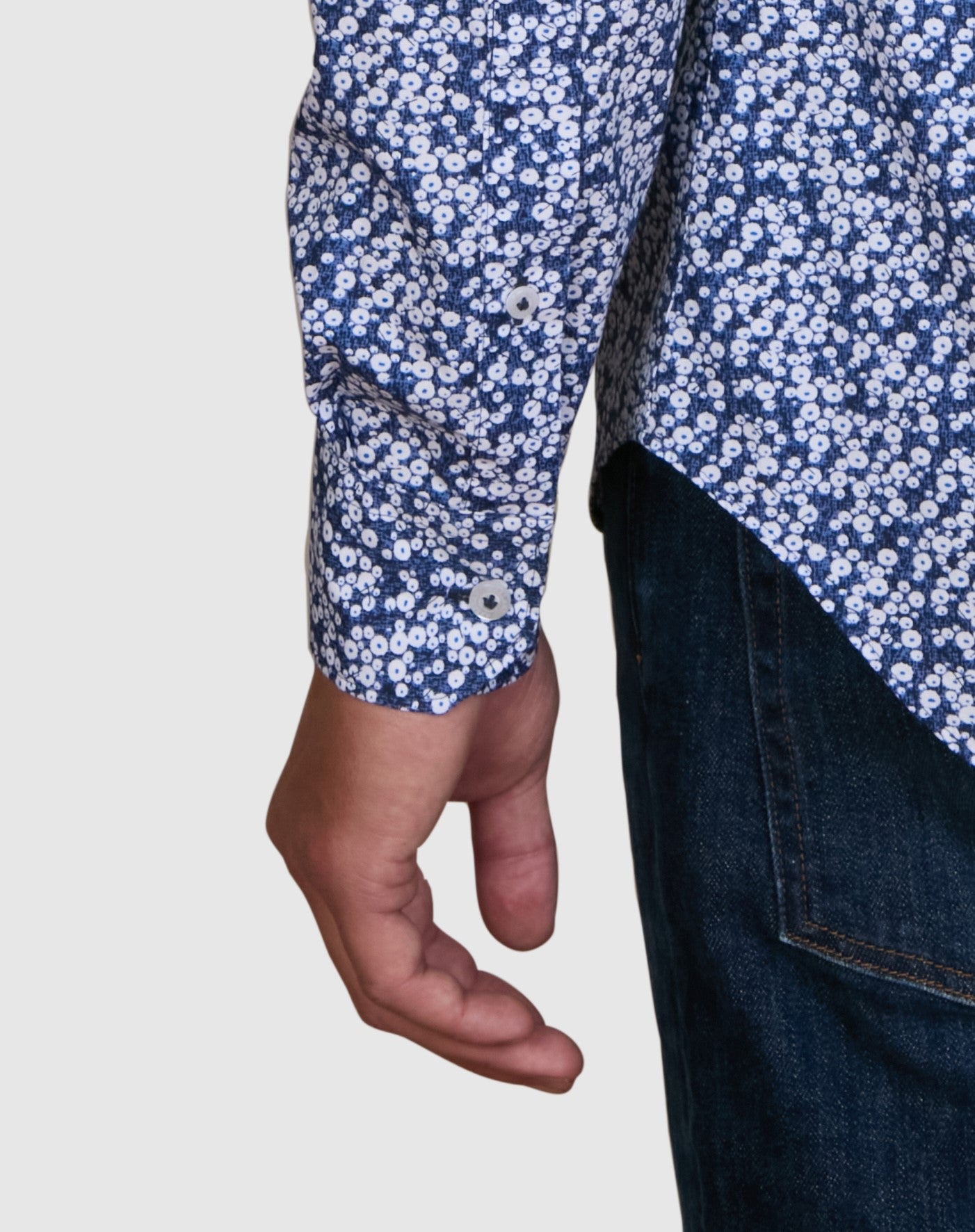 BRESCIA BUBBLE PRINT SLIM FIT SHIRT