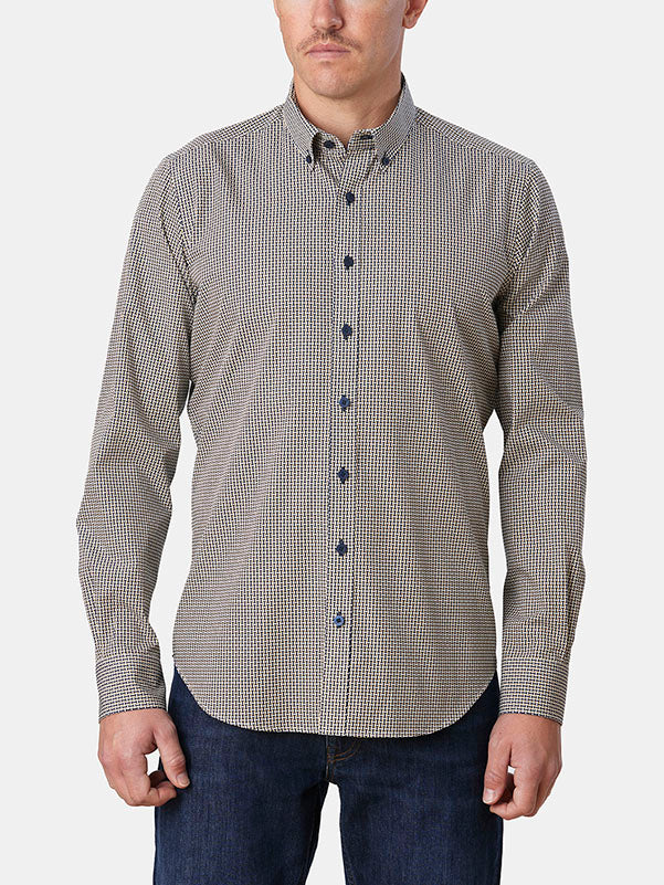 GEO LADDERS PRINT SLIM FIT SHIRT