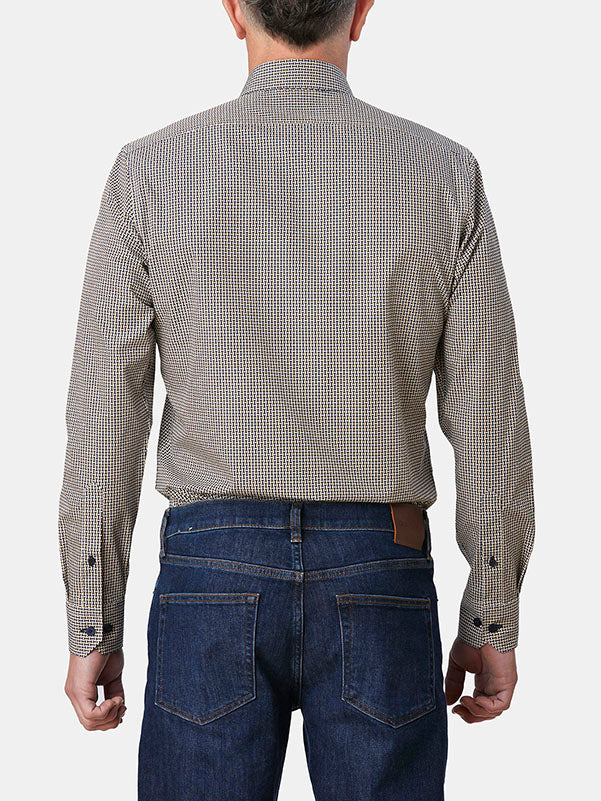 GEO LADDERS PRINT SLIM FIT SHIRT