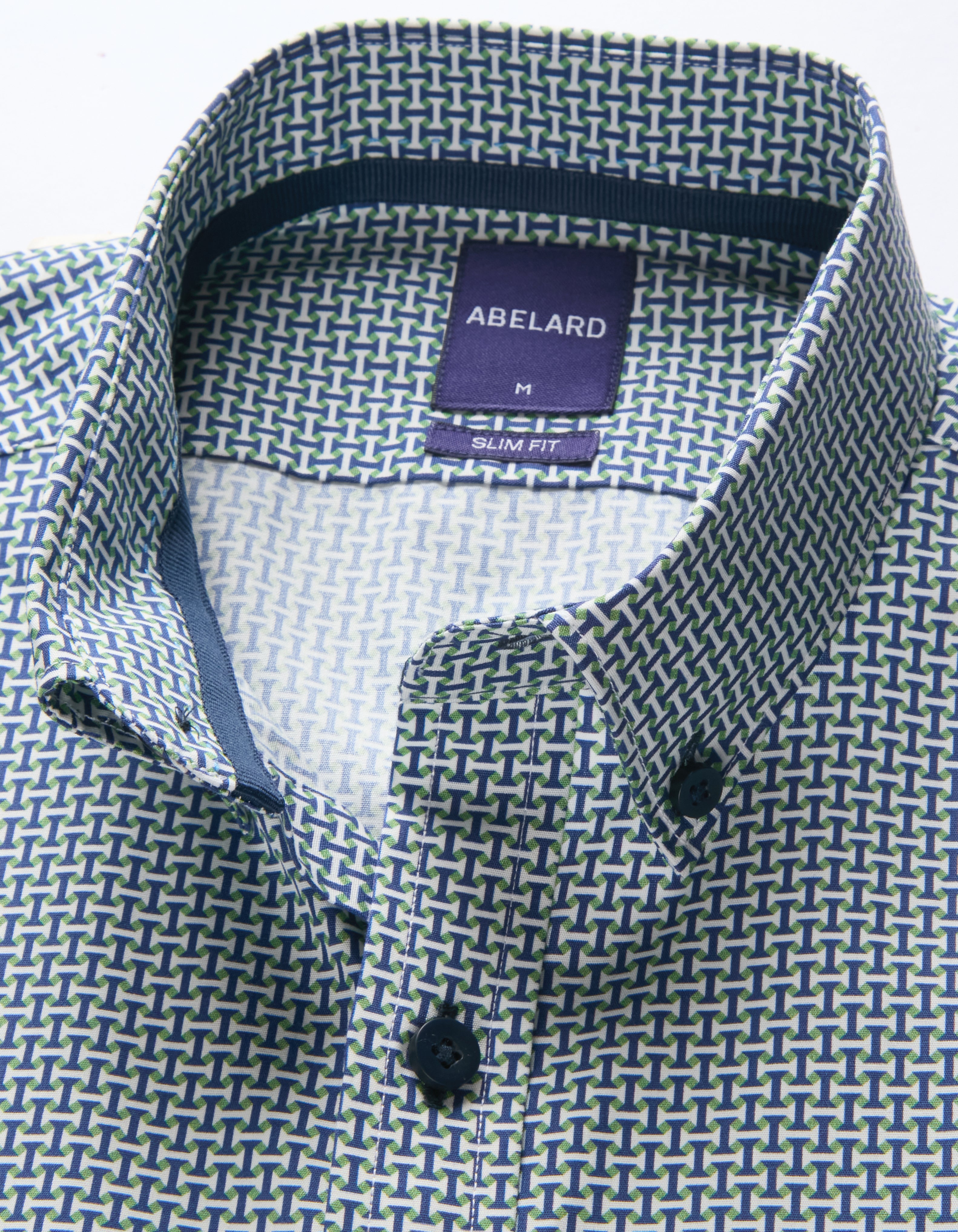 GEO LADDERS PRINT SLIM FIT SHIRT