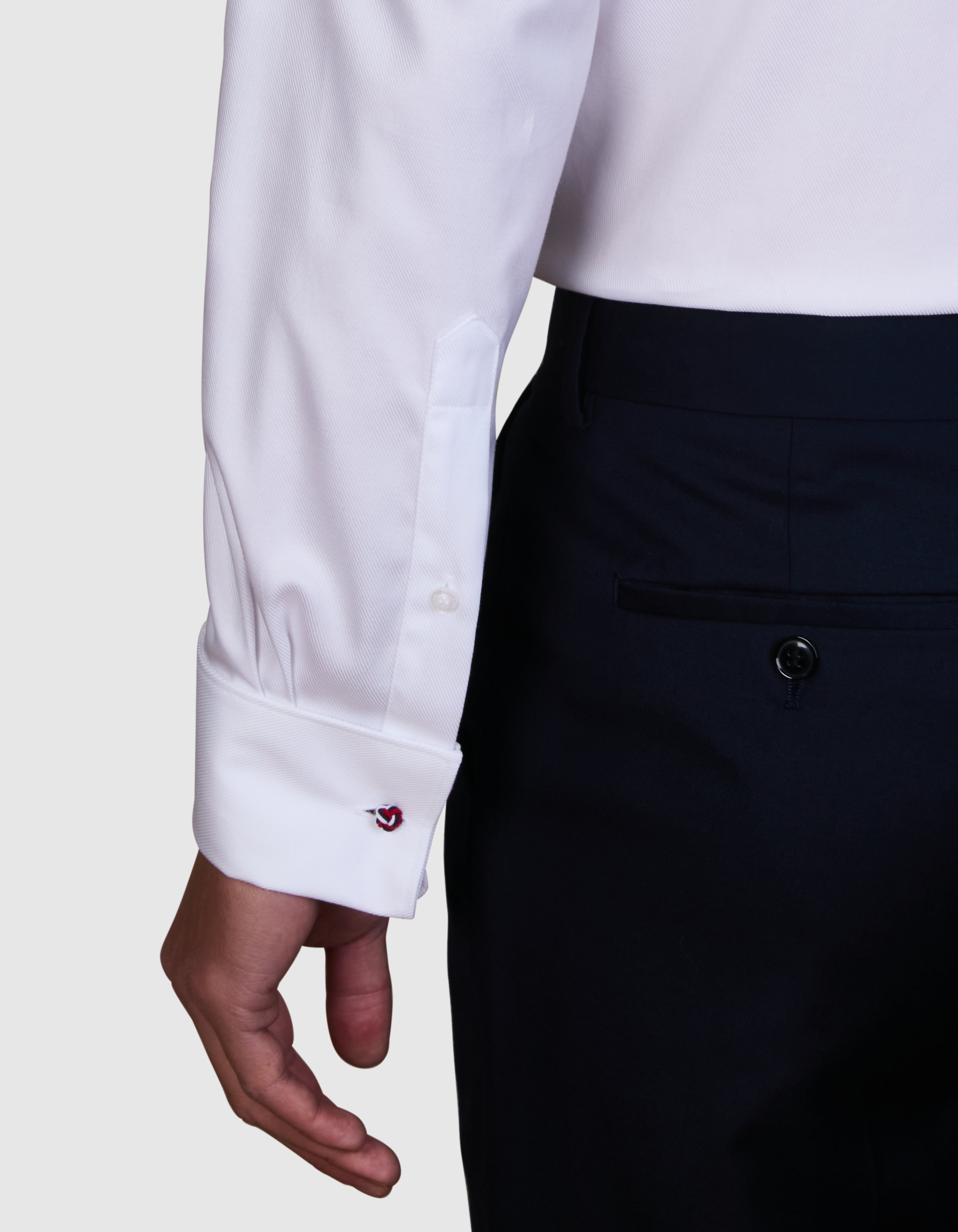 2 PLY LUXURY TWILL FRENCH CUFF SLIM FIT SHIRT