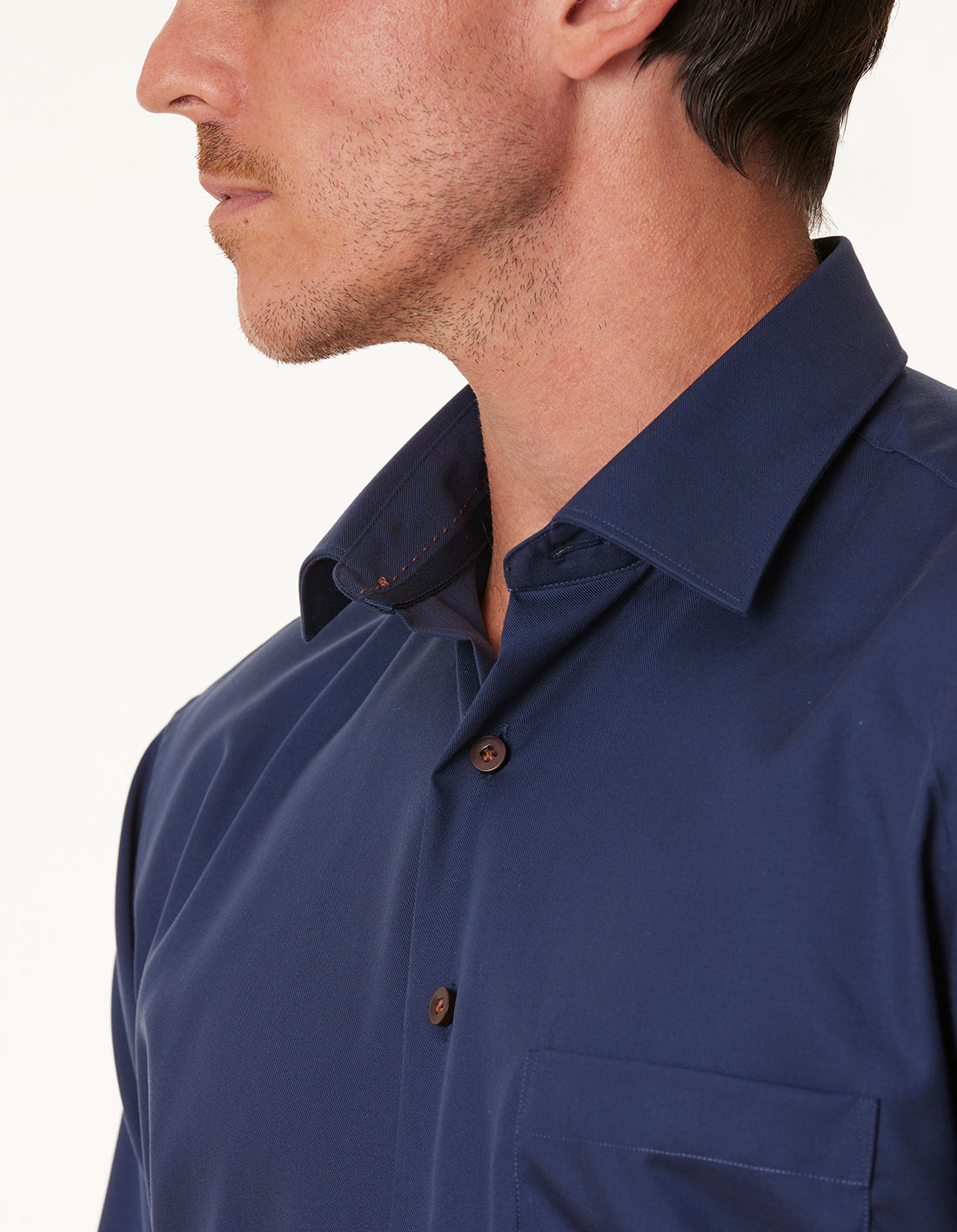 BOTTONE CIOCCOLATO CLASSIC FIT SHIRT