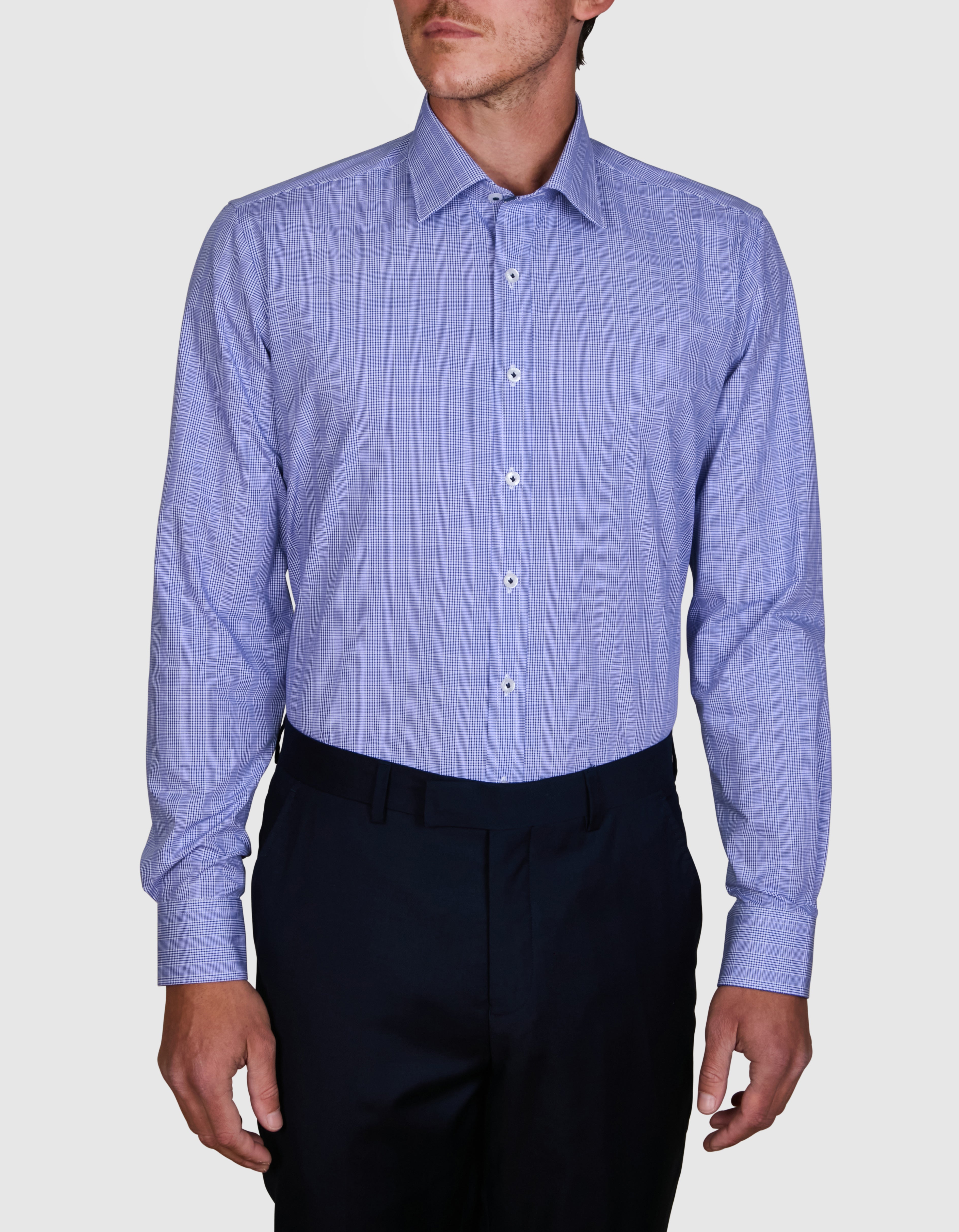 SANTA CROCE CHECK - NAVY