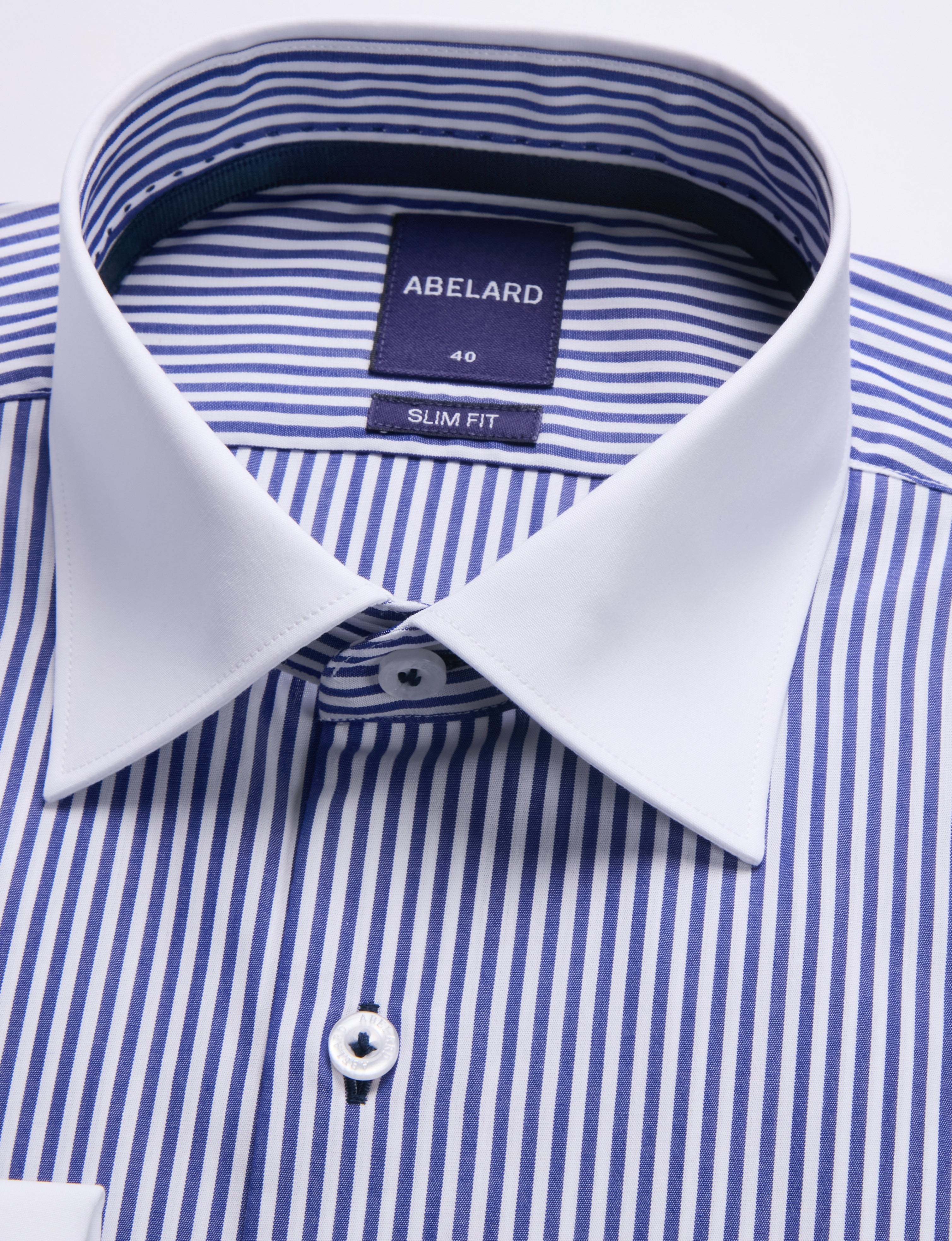 LONDRES STRIPE FRENCH CUFF SLIM FIT SHIRT