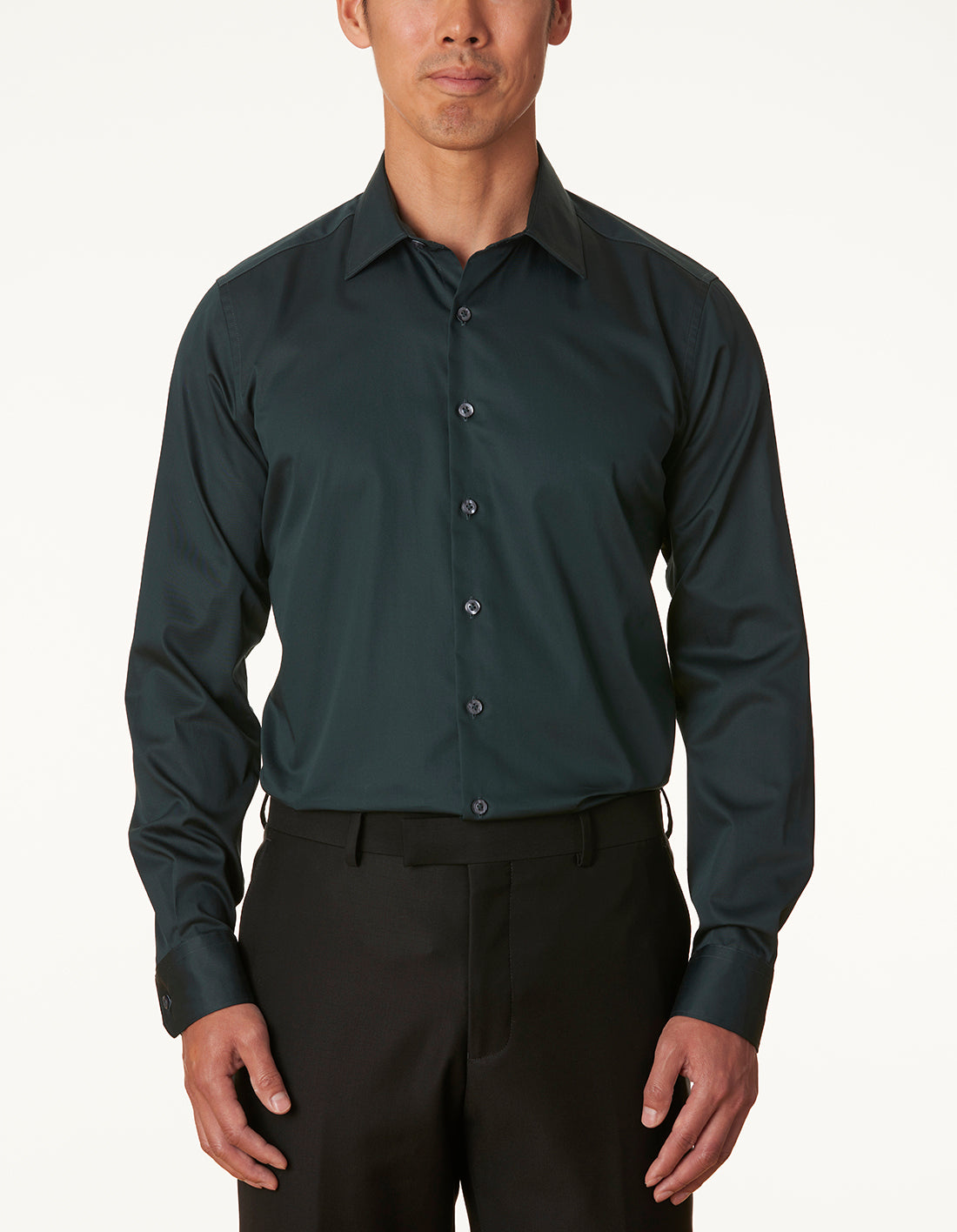 SPOLTORE SATEEN SLIM FIT SHIRT