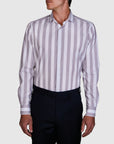 SENIGALLIA STRETCH STRIPE SLIM FIT SHIRT