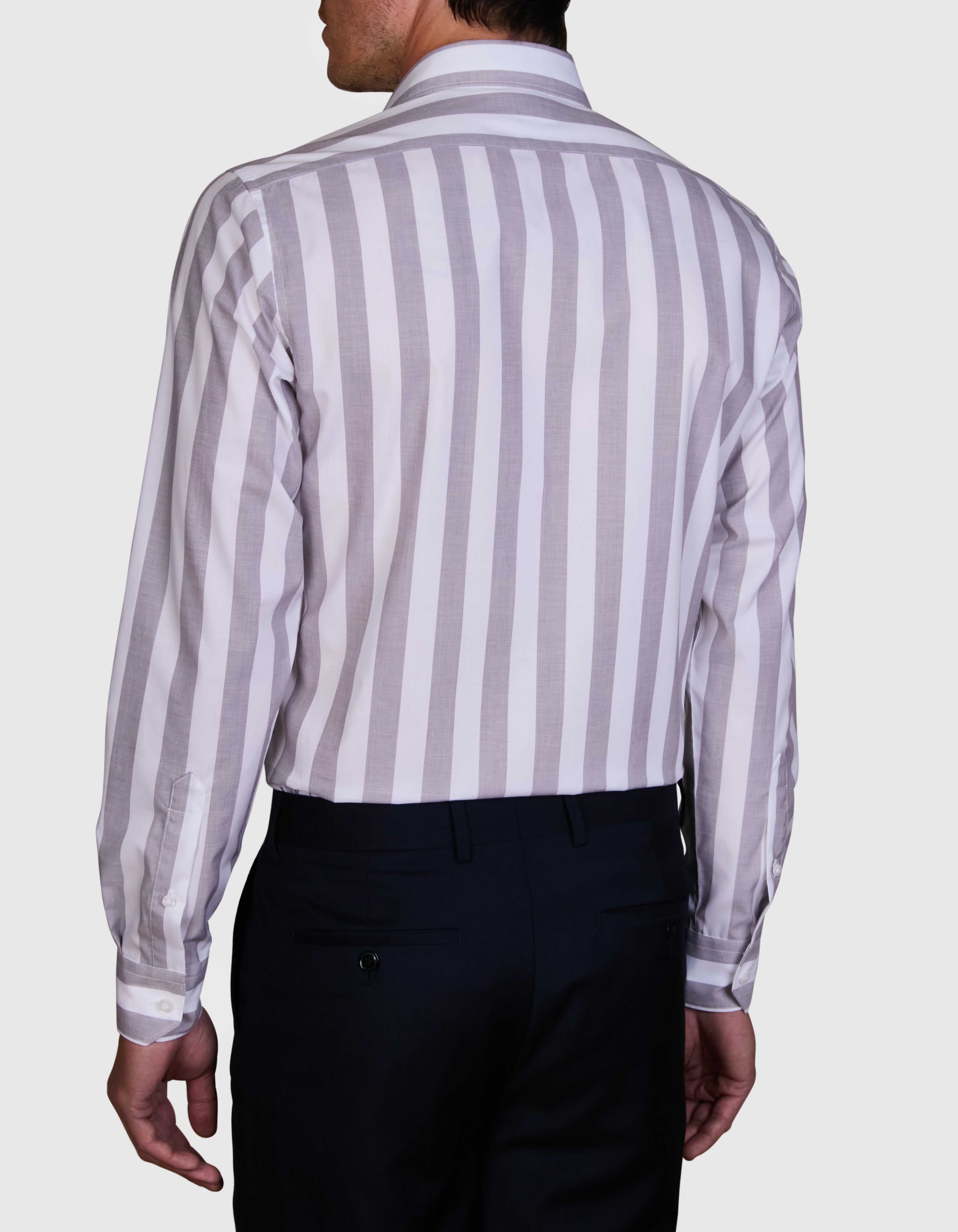 SENIGALLIA STRETCH STRIPE SLIM FIT SHIRT