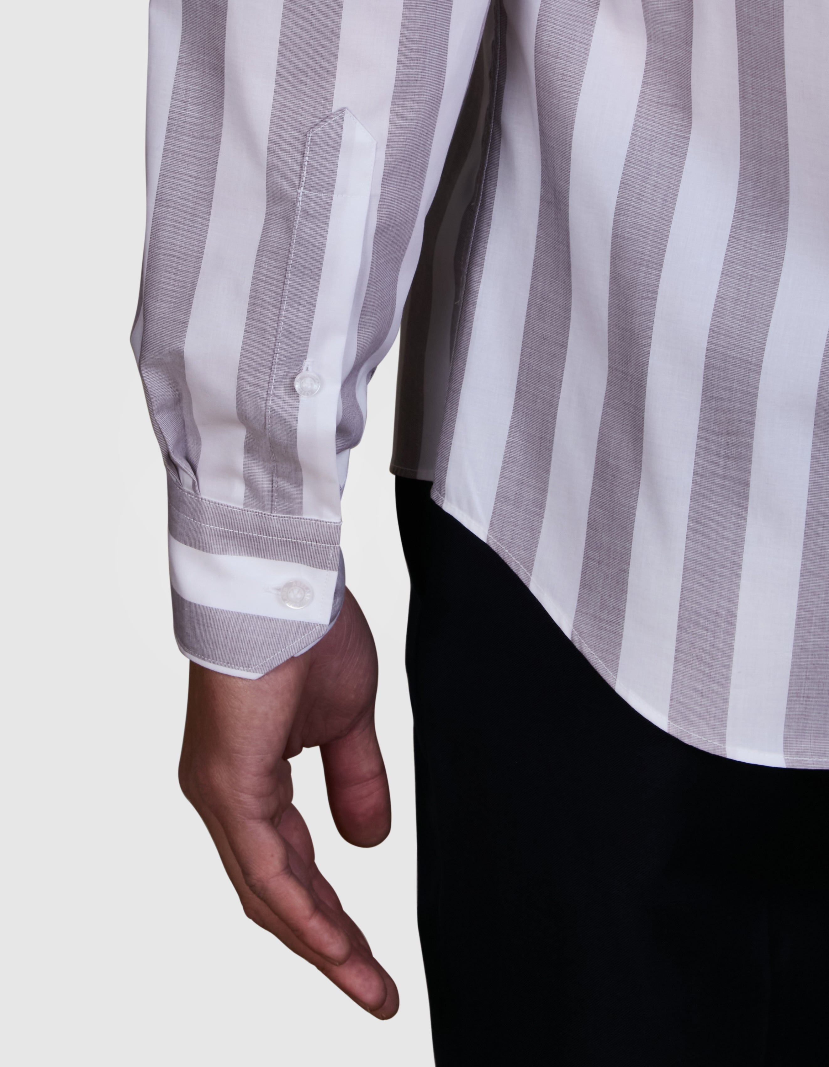 SENIGALLIA STRETCH STRIPE SLIM FIT SHIRT