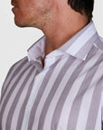 SENIGALLIA STRETCH STRIPE SLIM FIT SHIRT