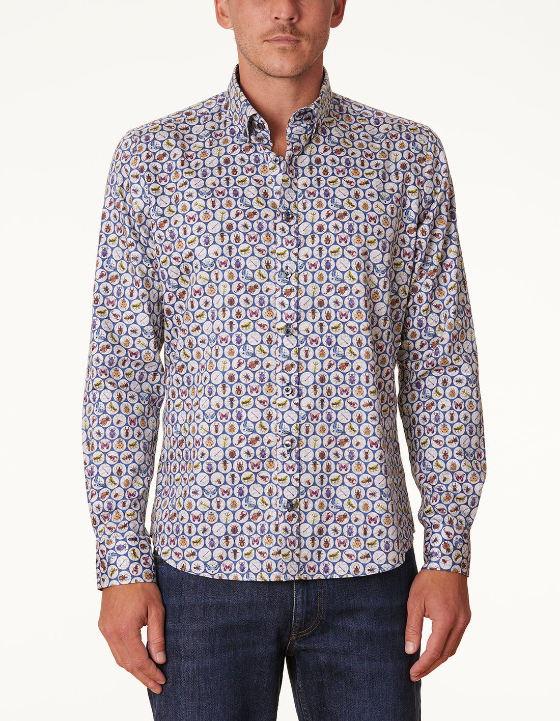 RIMINI BUG PRINT - BLUE MULTI