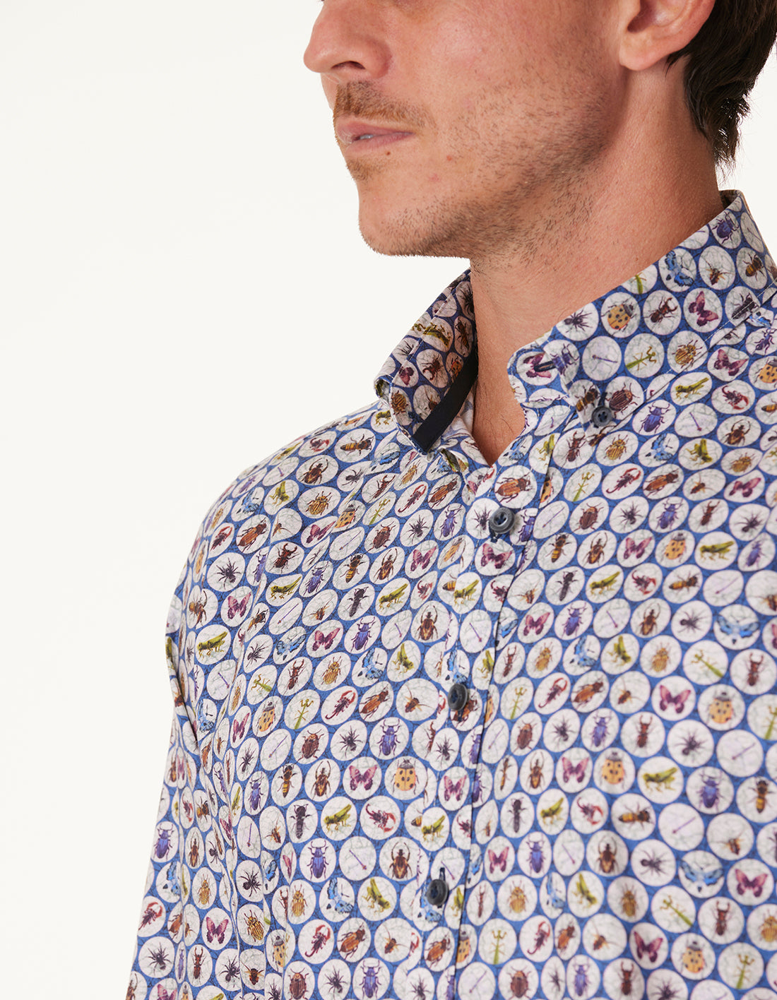 RIMINI BUG PRINT - BLUE MULTI