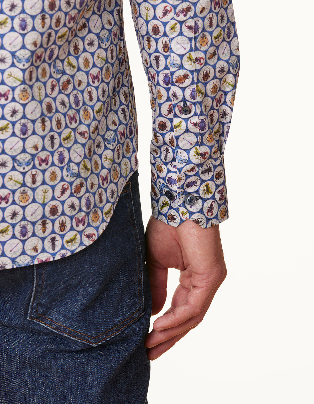 RIMINI BUG PRINT - BLUE MULTI