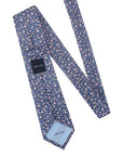 ANENOME FLORAL PRINT TIE - PINK/NAVY