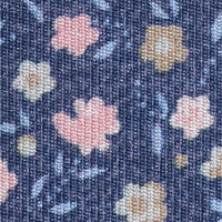 ANENOME FLORAL PRINT TIE - PINK/NAVY