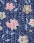 ANENOME FLORAL PRINT TIE - PINK/NAVY