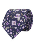 FOLRIBUNDA PRINT TIE - VIOLET
