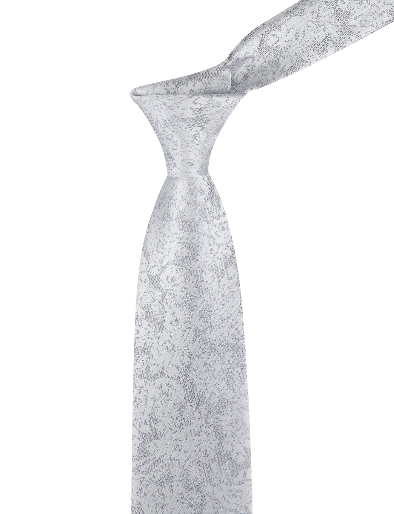 SPECKLED SOLID TIE - PALE GREY