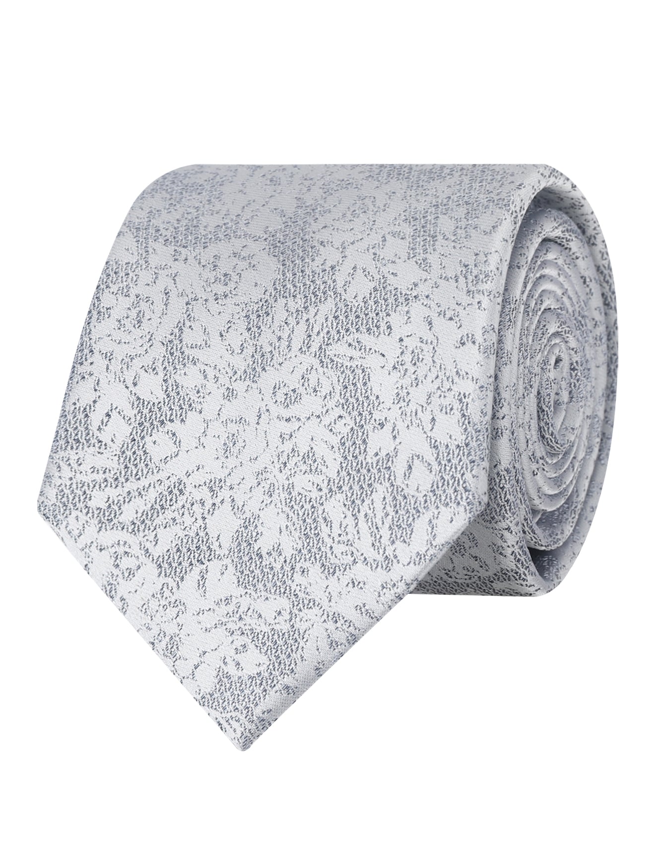 SPECKLED SOLID TIE - PALE GREY