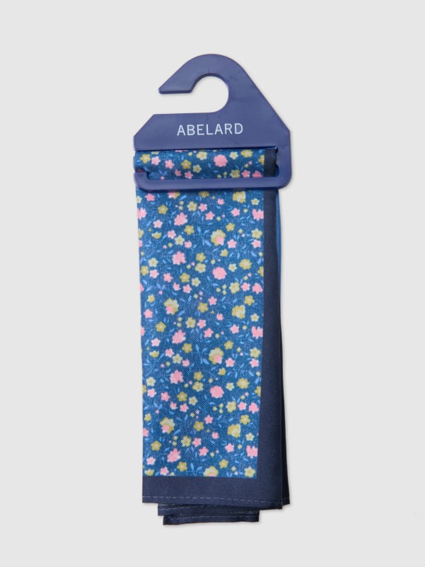 ANENOME4 QTR POCKET SQUARE - PINK/NAVY