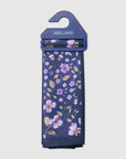 FLORIBUND A4 QTR POCKET SQUARE - VIOLET/NAVY