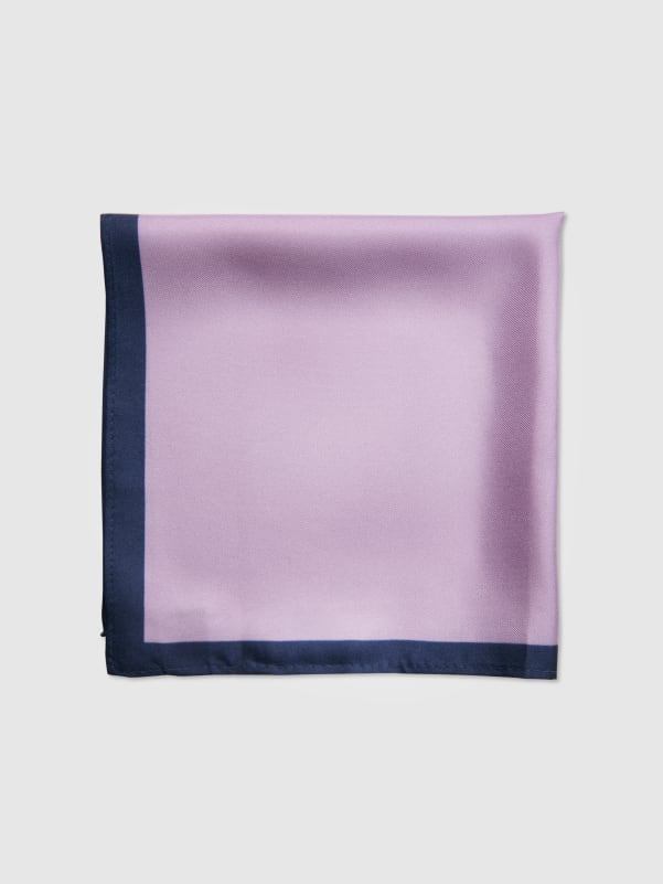 SOLID COLOUR BORDERED PRINT PKT SQUARE