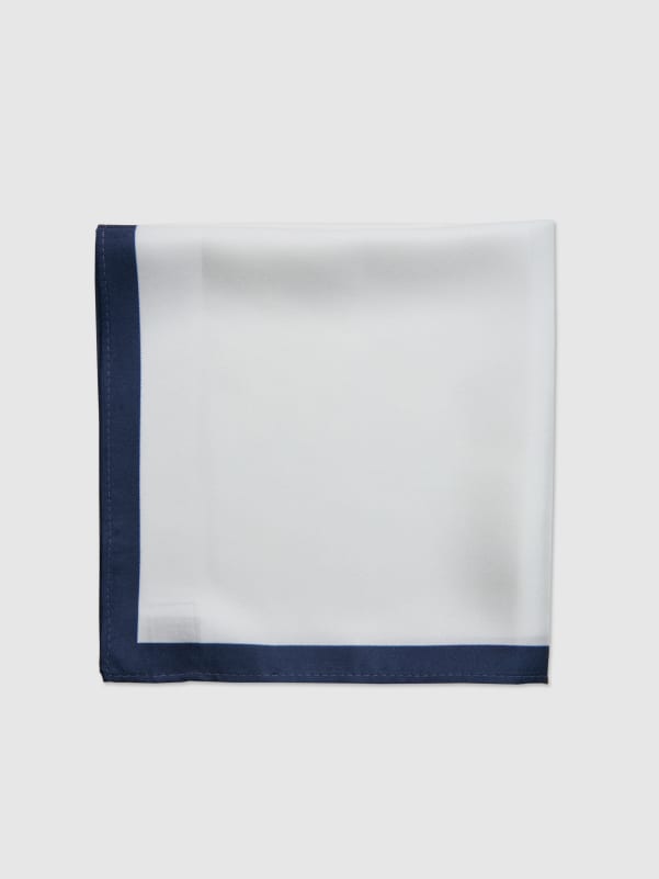 SOLID COLOUR BORDERED PRINT PKT SQUARE