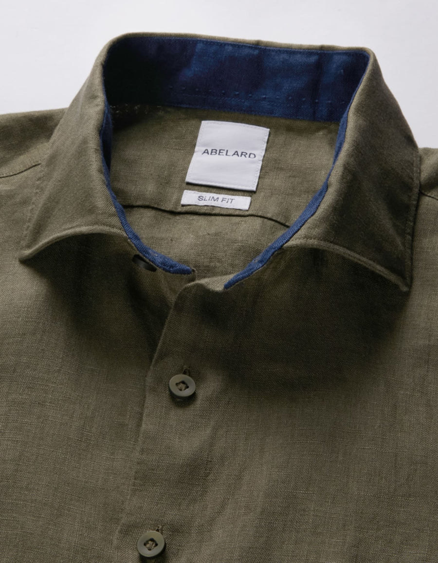 European Pure Linen Shirt Slim Fit