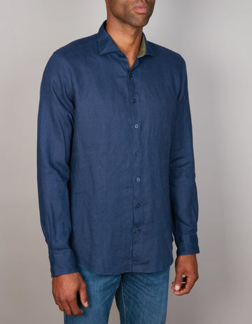 European Pure Linen Shirt Slim Fit