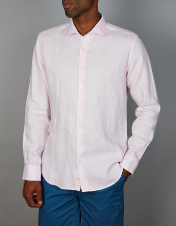 European Pure Linen Shirt Slim Fit