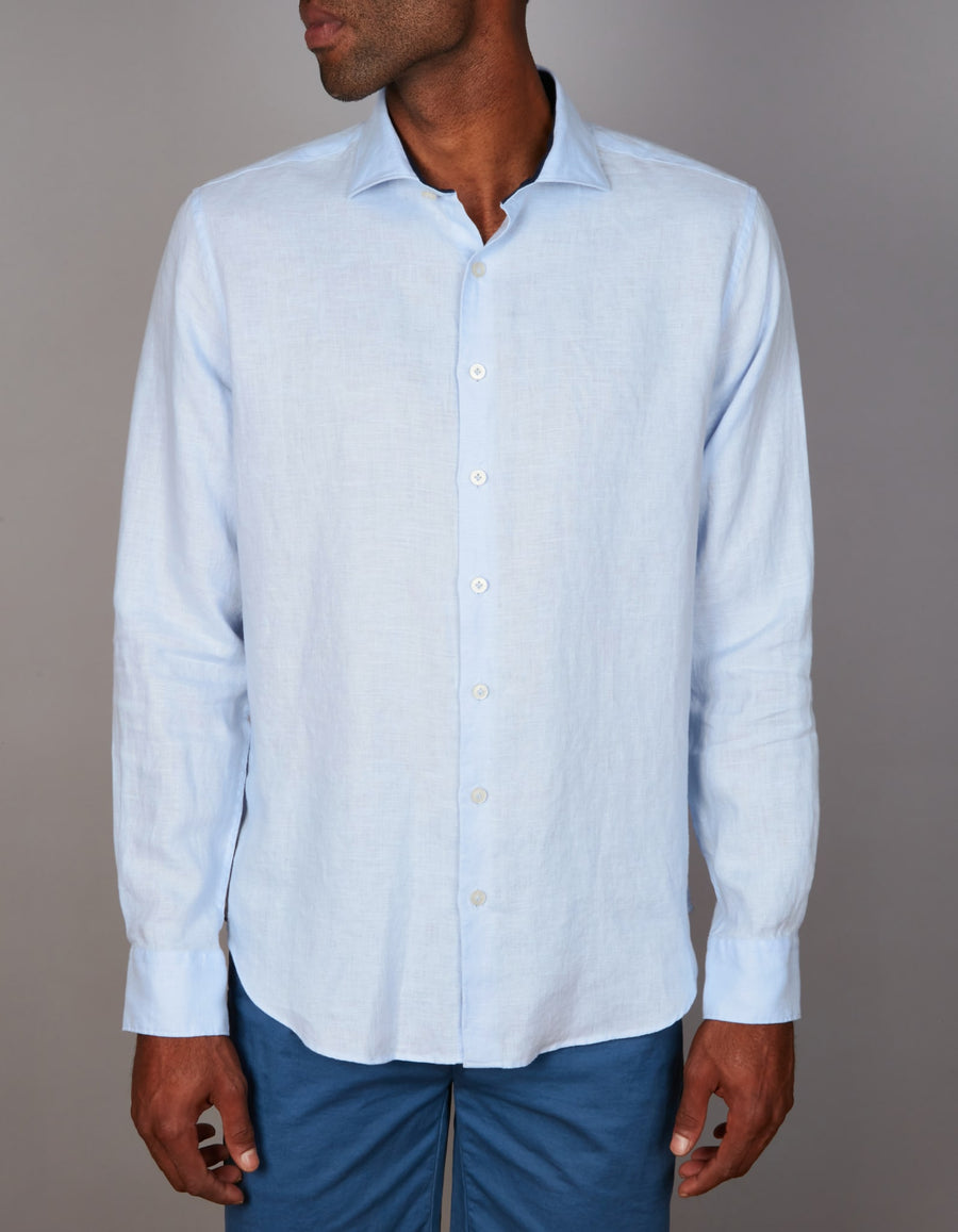 European Pure Linen Shirt Slim Fit